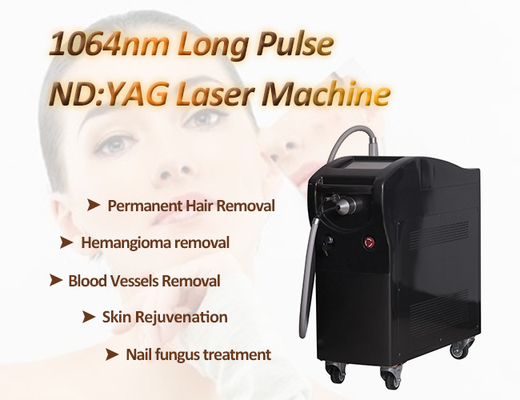 macchina lunga di ringiovanimento della pelle del ND Yag di impulso di depilazione del laser a diodi dell'alessandrite di 10Hz 1064nm