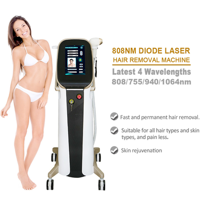 macchina commerciale di depilazione del laser a diodi di 15.6In 12 barre di 808nm